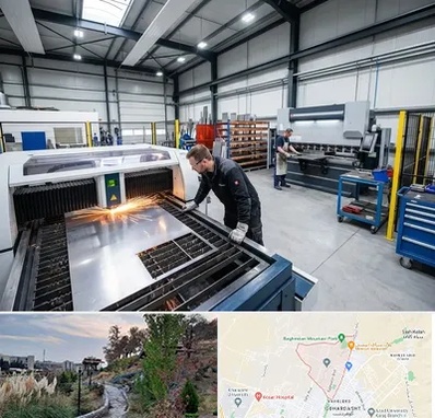 برشکاری و خمکاری در باغستان کرج 