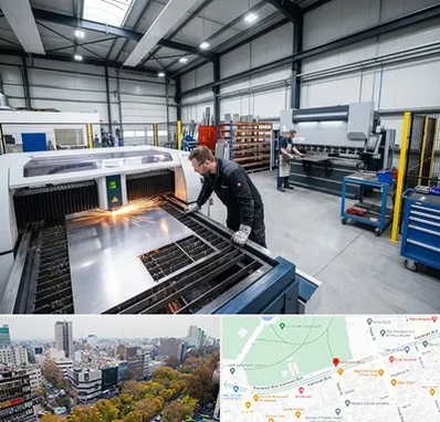 برشکاری و خمکاری در بلوار کشاورز