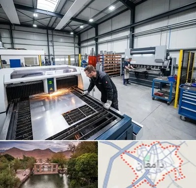 برشکاری و خمکاری در دامغان