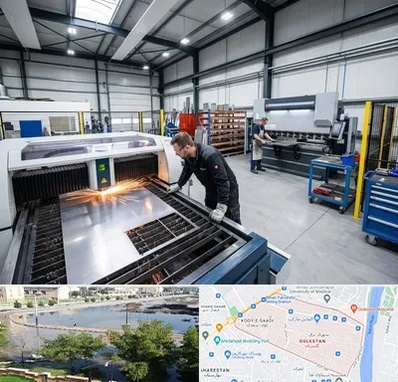 برشکاری و خمکاری در گلستان اهواز 