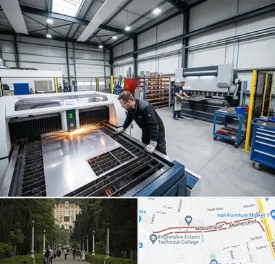 برشکاری و خمکاری در بلوار معلم رشت 