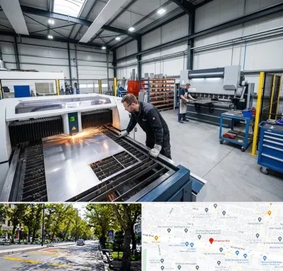 برشکاری و خمکاری در میرداماد 