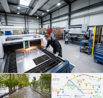 برشکاری و خمکاری در خیابان ارم شیراز 