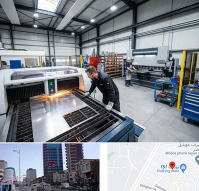 برشکاری و خمکاری در چهارراه طالقانی کرج 