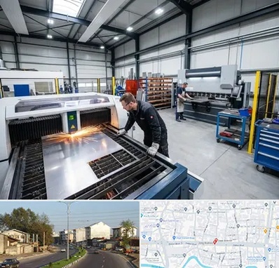 برشکاری و خمکاری در ضیابری رشت 