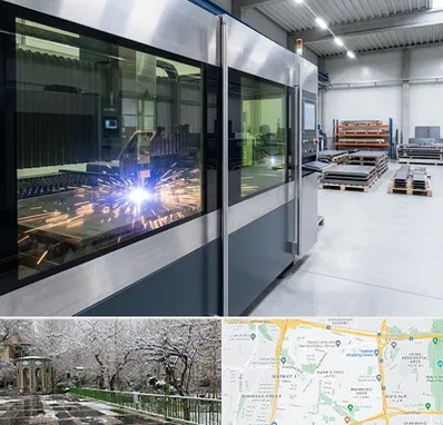 برش لیزری در باغ فیض