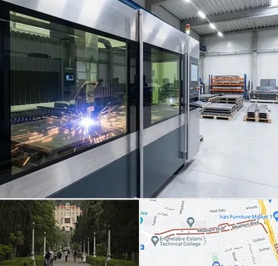 برش لیزری در بلوار معلم رشت