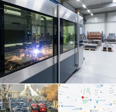 برش لیزری در خیابان آزادی 