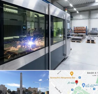 برش لیزری در فلکه گاز شیراز