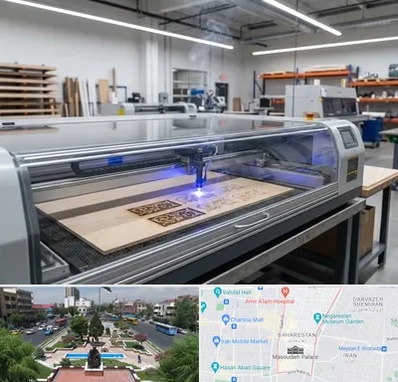 برش لیزری چوب در بهارستان