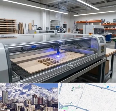 برش لیزری چوب در ازگل