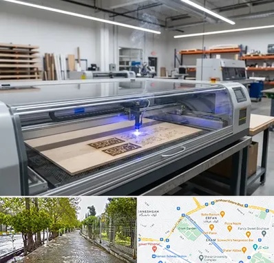 برش لیزری چوب در خیابان ارم شیراز 