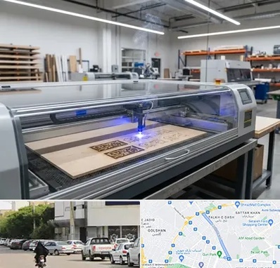 برش لیزری چوب در قدوسی شرقی شیراز 