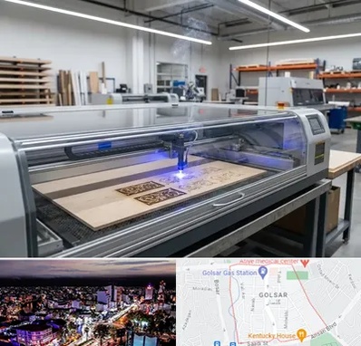 برش لیزری چوب در گلسار رشت 