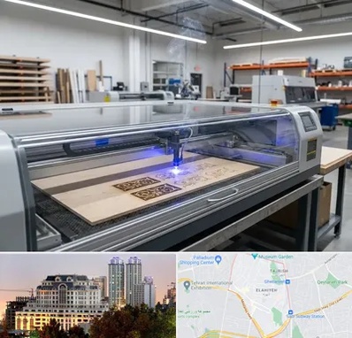 برش لیزری چوب در فرشته 