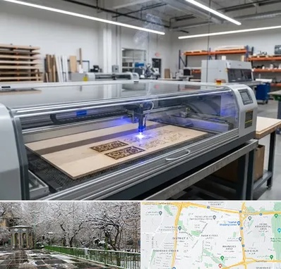 برش لیزری چوب در باغ فیض