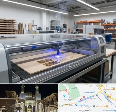 برش لیزری چوب در زرگری شیراز 