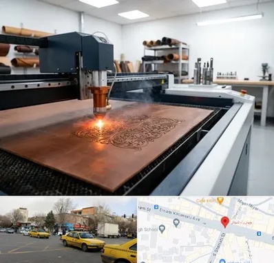 برش لیزری چرم در شهناز تبریز 