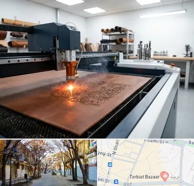 برش لیزری چرم در تربیت تبریز 