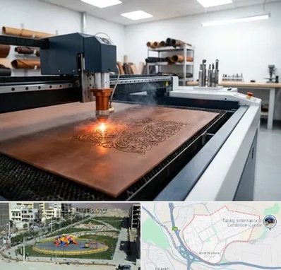 برش لیزری چرم در مرزداران تبریز 