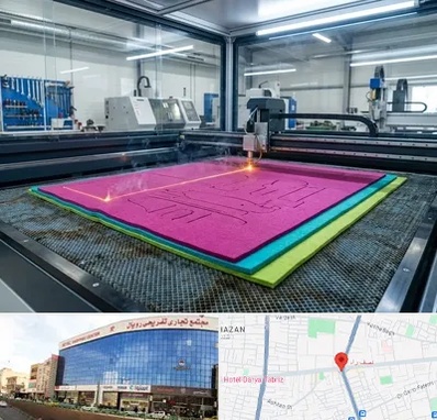 برش لیزری نمد در نصف راه تبریز 