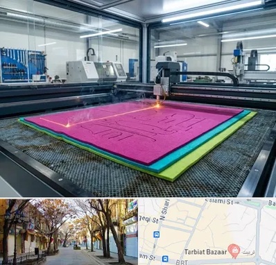 برش لیزری نمد در تربیت تبریز 