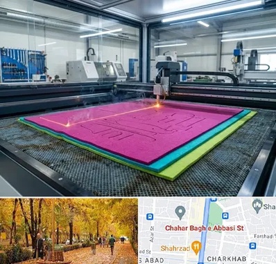 برش لیزری نمد در چهارباغ اصفهان 