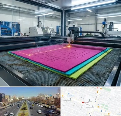 برش لیزری نمد در بلوار معلم مشهد