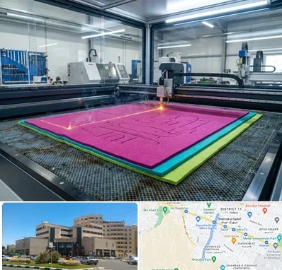 برش لیزری نمد در صیاد شیرازی مشهد