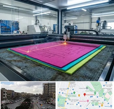 برش لیزری نمد در بلوار فردوسی مشهد