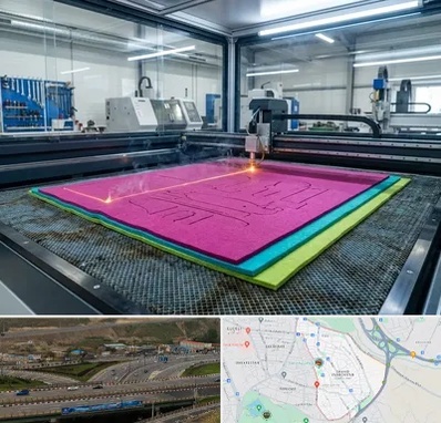 برش لیزری نمد در یاغچیان تبریز 