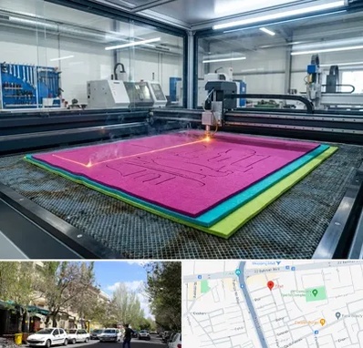 برش لیزری نمد در کوی فیروز تبریز 