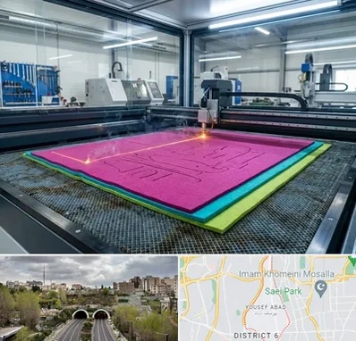 برش لیزری نمد در یوسف آباد 