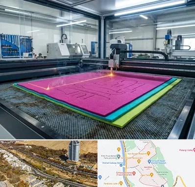 برش لیزری نمد در خیابان نیایش شیراز 