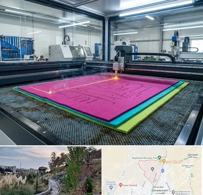 برش لیزری نمد در باغستان کرج 