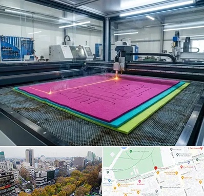 برش لیزری نمد در بلوار کشاورز