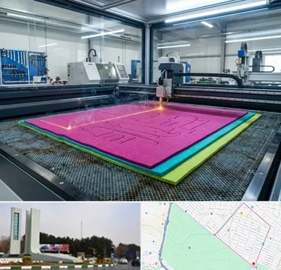 برش لیزری نمد در بلوار فلسیطین مشهد