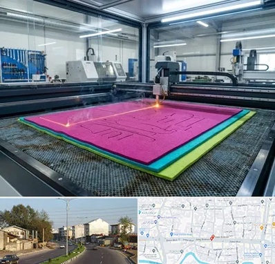 برش لیزری نمد در ضیابری رشت