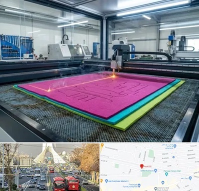 برش لیزری نمد در خیابان آزادی 