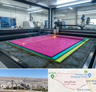برش لیزری نمد در شهرک گلستان شیراز 