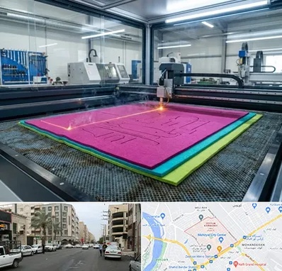 برش لیزری نمد در زیتون کارمندی اهواز 