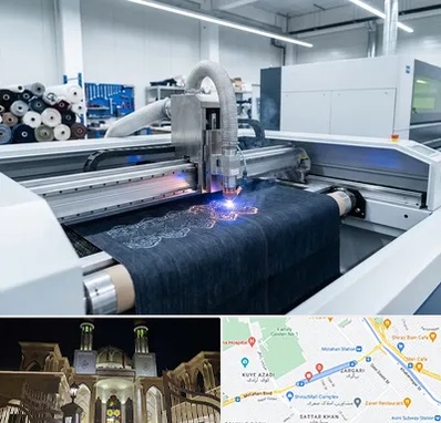 برش لیزری پارچه در زرگری شیراز