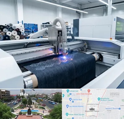 برش لیزری پارچه در بهارستان