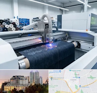 برش لیزری پارچه در فرشته 