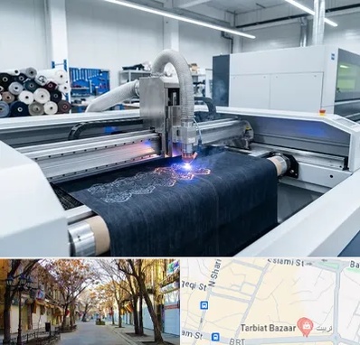 برش لیزری پارچه در تربیت تبریز 