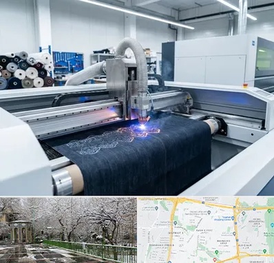 برش لیزری پارچه در باغ فیض 