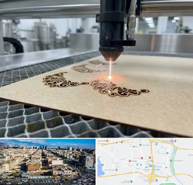 برش لیزری کاغذ و مقوا در شهرک راه آهن