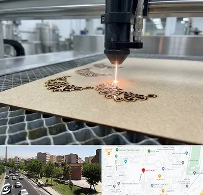 برش لیزری کاغذ و مقوا در شهرک آزمایش 