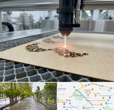 برش لیزری کاغذ و مقوا در خیابان ارم شیراز 