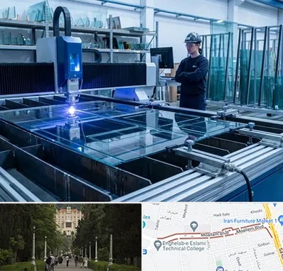 برش لیزری شیشه در بلوار معلم رشت 